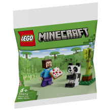 LEGO Minecraft Steve and Baby Panda LEGO Minecraft Steve and Baby Panda