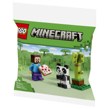 LEGO Minecraft Steve and Baby Panda LEGO Minecraft Steve and Baby Panda