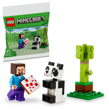 LEGO Minecraft Steve and Baby Panda LEGO Minecraft Steve and Baby Panda
