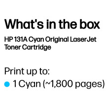 HP 131A žydra originali LaserJet tonerio kasetė HP 131A žydra originali LaserJet tonerio kasetė