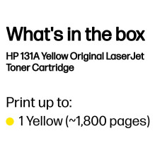 HP 131A geltona originali LaserJet tonerio kasetė HP 131A geltona originali LaserJet tonerio kasetė