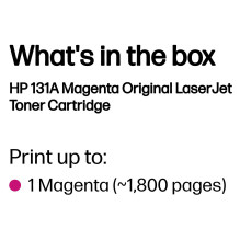 HP 131A purpurinė originali LaserJet tonerio kasetė HP 131A purpurinė originali LaserJet tonerio kasetė