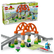 LEGO DUPLO Traukinių tilto ir bėgių papildymo rinkinys