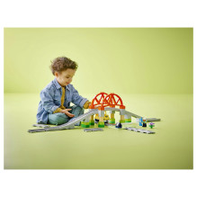 LEGO DUPLO Traukinių tilto ir bėgių papildymo rinkinys