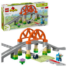 LEGO DUPLO Train Bridge and Tracks Expansion Set
