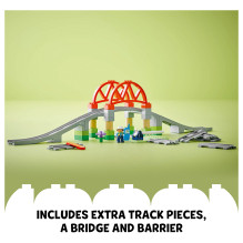 LEGO DUPLO Traukinių tilto ir bėgių papildymo rinkinys