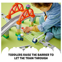LEGO DUPLO Train Bridge and Tracks Expansion Set