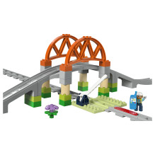 LEGO DUPLO Traukinių tilto ir bėgių papildymo rinkinys