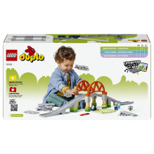 LEGO DUPLO Traukinių tilto ir bėgių papildymo rinkinys
