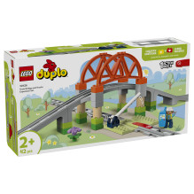 LEGO DUPLO Traukinių tilto ir bėgių papildymo rinkinys
