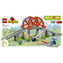 LEGO DUPLO Traukinių tilto ir bėgių papildymo rinkinys