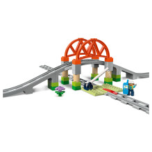 LEGO DUPLO Traukinių tilto ir bėgių papildymo rinkinys
