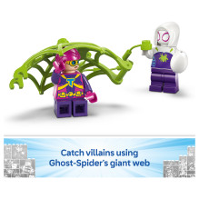 LEGO Spidey ir Gobby raptorių mūšis Tree House būstinėje LEGO Spidey ir Gobby raptorių mūšis Tree House būstinėje