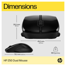 HP 250 dviguba pelė