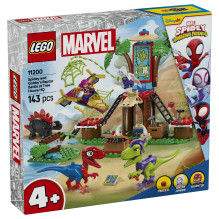 LEGO Spidey ir Gobby raptorių mūšis Tree House būstinėje LEGO Spidey ir Gobby raptorių mūšis Tree House būstinėje