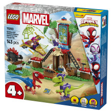 LEGO Spidey ir Gobby raptorių mūšis Tree House būstinėje LEGO Spidey ir Gobby raptorių mūšis Tree House būstinėje