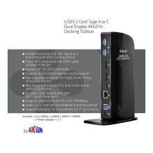 CLUB3D CSV-1460 laptop dock / port replicator