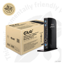 CLUB3D CSV-1460 nešiojamojo kompiuterio dokas / prievadų replikatorius