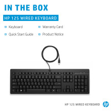 HP 125 USB laidinė klaviatūra
