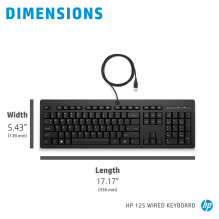 HP 125 USB laidinė klaviatūra