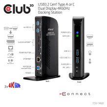 CLUB3D CSV-1460 laptop dock / port replicator