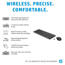 HP 300 Wireless Mouse and Combination keyboard