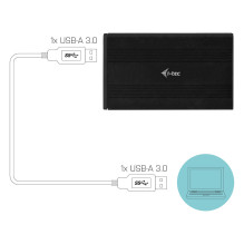 i-tec Advance MYSAFEU312 storage drive enclosure i-tec Advance MYSAFEU312 storage drive enclosure