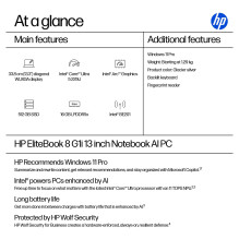 HP EliteBook 8 G1i dirbtinio intelekto kompiuteris