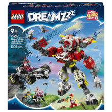 LEGO DREAMZzz Cooperio tigro robotas ir Zero greitasis automobilis LEGO DREAMZzz Cooperio tigro robotas ir Zero greitasis automobilis