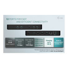 i-tec C31INTGTRI4KDOCPDCH laptop dock / port replicator