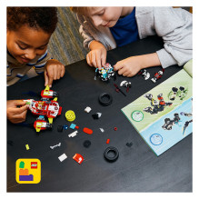 LEGO DREAMZzz Cooperio tigro robotas ir Zero greitasis automobilis LEGO DREAMZzz Cooperio tigro robotas ir Zero greitasis automobilis