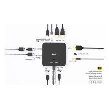 i-tec USB-C DP Dual HDMI Docking Station with Power Delivery 100 W + Universal Charger 100W