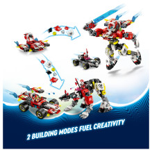 LEGO DREAMZzz Cooperio tigro robotas ir Zero greitasis automobilis LEGO DREAMZzz Cooperio tigro robotas ir Zero greitasis automobilis
