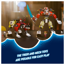 LEGO DREAMZzz Cooperio tigro robotas ir Zero greitasis automobilis LEGO DREAMZzz Cooperio tigro robotas ir Zero greitasis automobilis