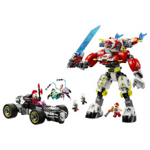 LEGO DREAMZzz Cooperio tigro robotas ir Zero greitasis automobilis LEGO DREAMZzz Cooperio tigro robotas ir Zero greitasis automobilis