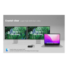 „i-tec USB-C“ dviguba HDMI jungties stotelė su maitinimo šaltiniu 100 W + universalus įkroviklis 100 W