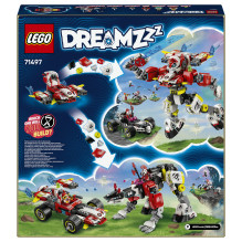LEGO DREAMZzz Cooperio tigro robotas ir Zero greitasis automobilis LEGO DREAMZzz Cooperio tigro robotas ir Zero greitasis automobilis