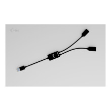 i-tec USB-A kabelio šakotuvas, 2 prievadų (2x USB-A), USB kabelis i-tec USB-A kabelio šakotuvas, 2 prievadų (2x USB-A), USB kabelis