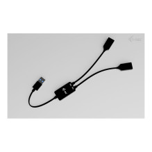 i-tec USB-A kabelio šakotuvas, 2 prievadų (2x USB-A), USB kabelis i-tec USB-A kabelio šakotuvas, 2 prievadų (2x USB-A), USB kabelis