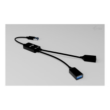 i-tec USB-A kabelio šakotuvas, 2 prievadų (2x USB-A), USB kabelis i-tec USB-A kabelio šakotuvas, 2 prievadų (2x USB-A), USB kabelis