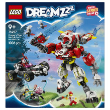 LEGO DREAMZzz Cooperio tigro robotas ir Zero greitasis automobilis LEGO DREAMZzz Cooperio tigro robotas ir Zero greitasis automobilis