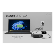 i-tec C31DUALHDMIDOCKPD nešiojamojo kompiuterio dokas / prievadų replikatorius