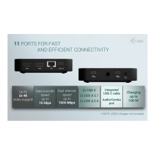 i-tec C31DUALHDMIDOCKPD laptop dock / port replicator i-tec C31DUALHDMIDOCKPD laptop dock / port replicator