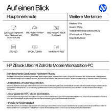 HP ZBook Ultra 14 G1a AMD Ryzen AI Max+ PRO 395 14 colių WUXGA 128GB 2TB / SSD W11P HP ZBook Ultra 14 G1a AMD Ryzen AI Max+ PRO 395 14 colių WUXGA 128GB 2TB / SSD W11P