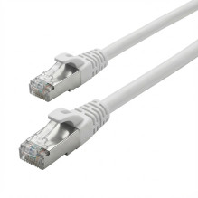 „Sharkoon“ jungiamasis kabelis SFTP. RJ-45. su Cat.7a žaliu kabeliu (baltas, 10 metrų)