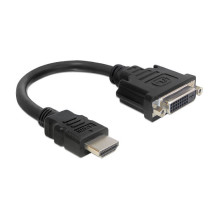 „DeLOCK“ 0,2 m HDMI-DVI M / F jungtis