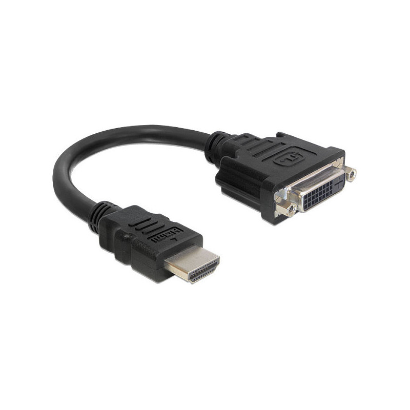 „DeLOCK“ 0,2 m HDMI-DVI M / F jungtis