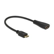 „DeLOCK“ 0,23 m mini HDMI / HDMI HDMI kabelis