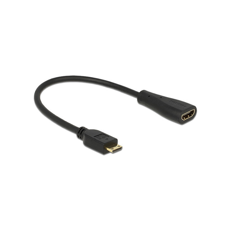 „DeLOCK“ 0,23 m mini HDMI / HDMI HDMI kabelis