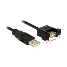 „DeLOCK“ 1 m 2 x USB2.0-A USB kabelis „DeLOCK“ 1 m 2 x USB2.0-A USB kabelis